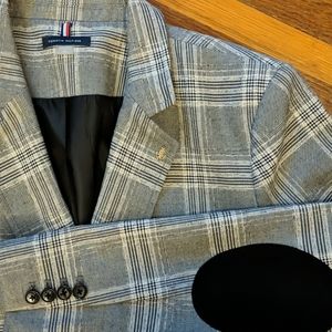 Tommy Hilfiger navy and cream blazer